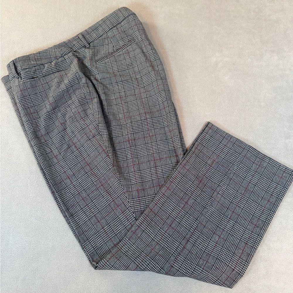 Hilary Radley- Women’s Gray Plaid Dress Pants/Trousers- Size 18W
